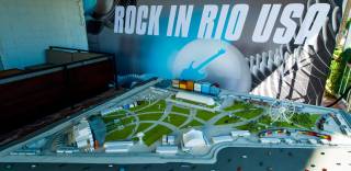 A VIP sneak-preview unveiling of the Rock in Rio USA venue model at The Sayers Club on Thursday, Oct. 16, 2014, at SLS Las Vegas.
