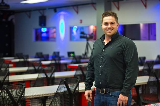 Andrew Citores, CEO of JusCollege, a  Vegas-based tech company, Thursday Oct. 30, 2014.