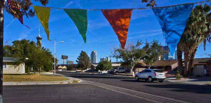 Glen Heather is a small (just one-third of a square mile) lesser-known vintage Vegas community which draws a mix of artists, small business owners and young families on Sunday, November 8, 2014. L.E. Baskow.