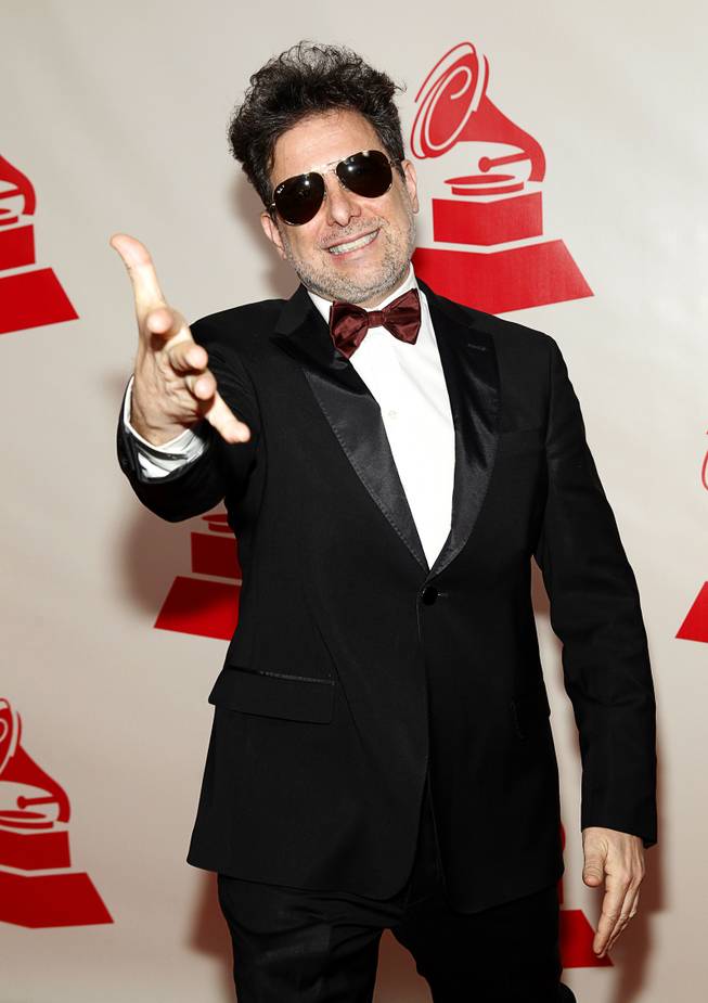 Musician Andres Calamaro arrives at the 2014 Latin Recording Academy Person of the Year Tribute to Joan Manuel Serrat at the Mandalay Bay Events Center Wednesday, Nov. 19, 2014.