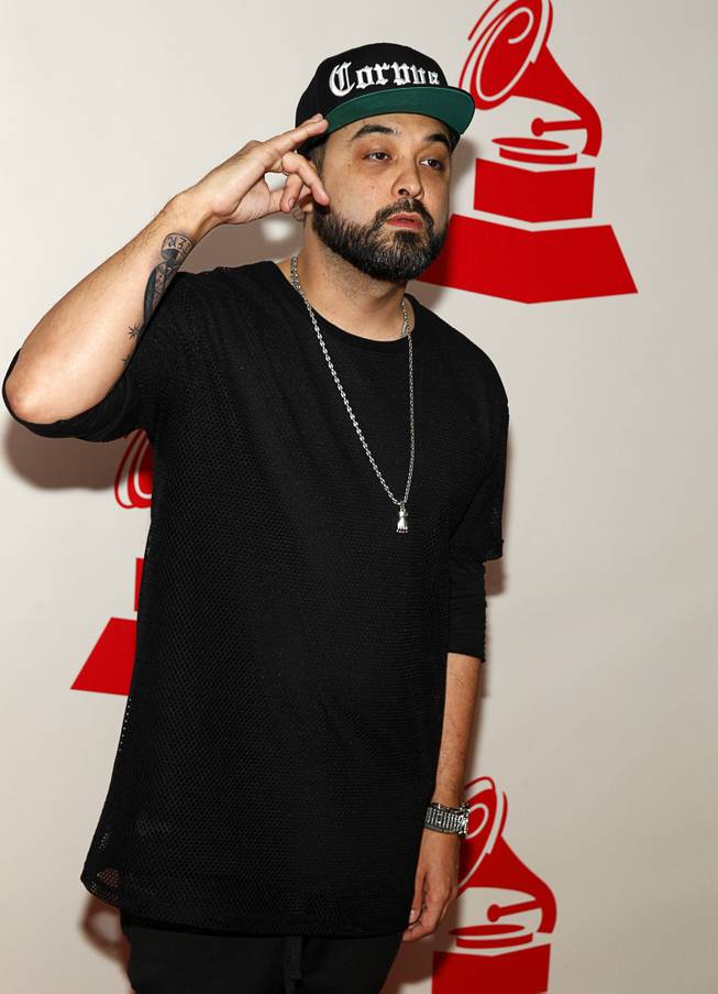 El Dusty arrives at the 2014 Latin Recording Academy Person of the Year Tribute to Joan Manuel Serrat at the Mandalay Bay Events Center Wednesday, Nov. 19, 2014.