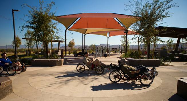 Mountain's Edge Regional Park features dynamic fitness areas for all ages on Friday, November 21, 2014.