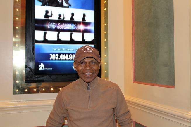 Human Nature keyboardist and music director Ronnie Foster stands in front of Sands Showroom on Wednesday, Nov. 26, 2014, at the Venetian.