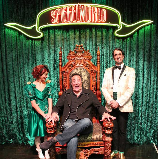 Penny Pibbets, Brad Garrett and The Gazillionaire at "Absinthe" in Caesars Palace.
