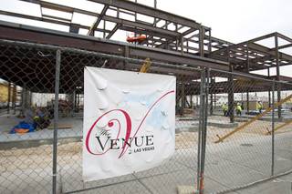 Construction continues on The Venue Las Vegas, a multi-function event space at 750 E. Fremont St., on Tuesday, Dec. 2, 2014, in downtown Las Vegas.