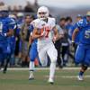 Bishop Gorman's Biaggio Walsh (7) on his way to the end zone for one of his touchdowns during the NIAA State Championship game against the Reed Raiders at Damonte Ranch High School in Reno.