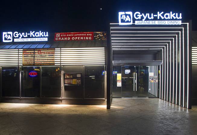An exterior view of Gyu-Kaku Japanese BBQ, 3550 S. Decatur Blvd., Sunday, Dec. 14, 2014.