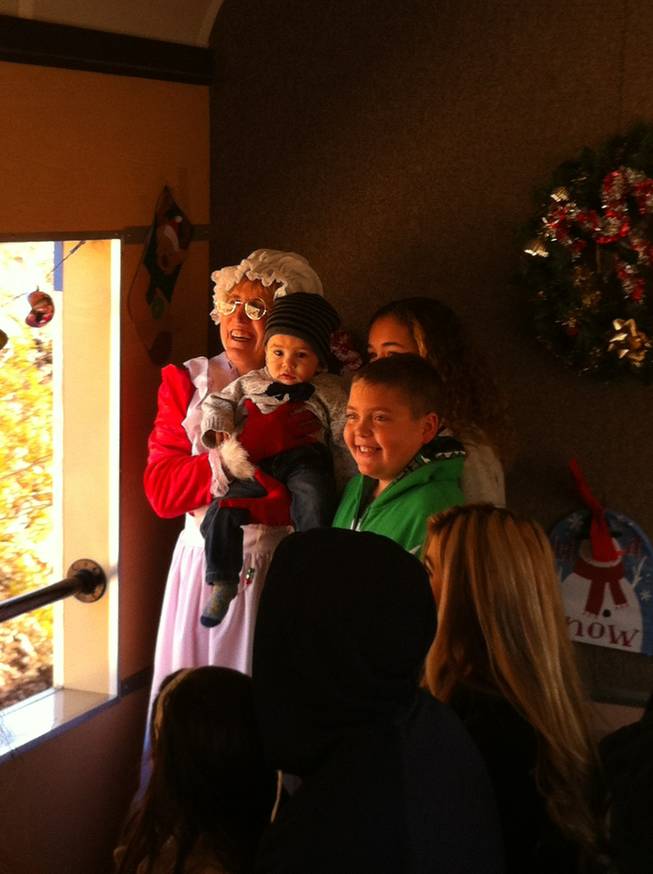 The Santa Train on Sunday, Dec. 14, 2014, in Boulder City.