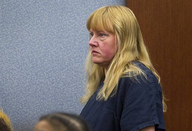 Debra Sena, 50, appears in court at the Regional Justice Center in Las Vegas Tuesday, Dec. 16, 2014. Along with husband Christopher Sena, 48, and his ex-wife, Terrie Sena, Debra Sena is accused of participating in sexual abuse that lasted 12 years and affected at least eight victims, some of whom are family members, according to Metro Police.