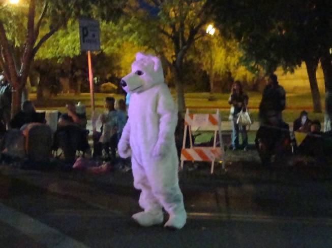 Santa's Electric Night Parade on Saturday, Dec. 6, 2014, in Downtown Boulder City.