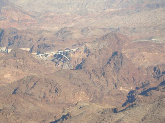 A loop of Hoover Dam aboard a Papillon helicopter on Saturday, Dec. 6, 2014, in Boulder City.