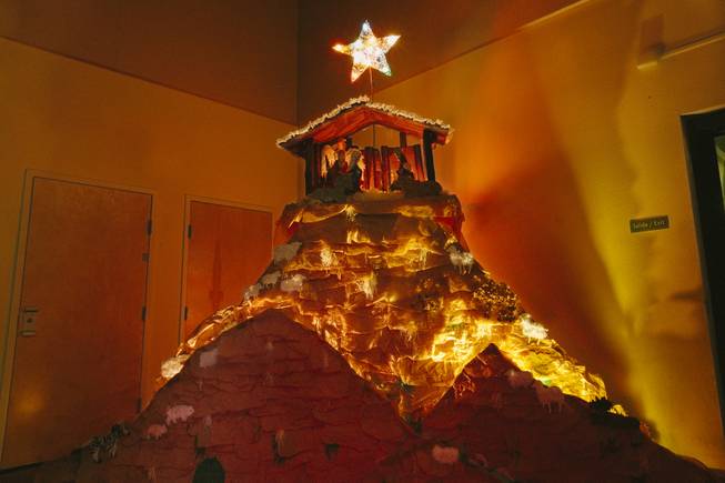 Justin Favela's nativity scene on display at the Mexican Consulate in Las Vegas on Dec. 16, 2014.