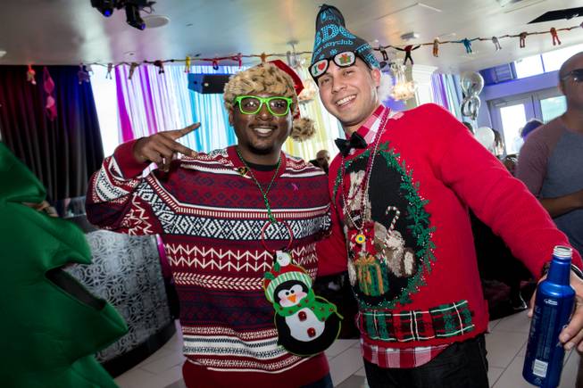 Ghostbar Dayclub hosts its Ugly Sweater party in Las Vegas, ...