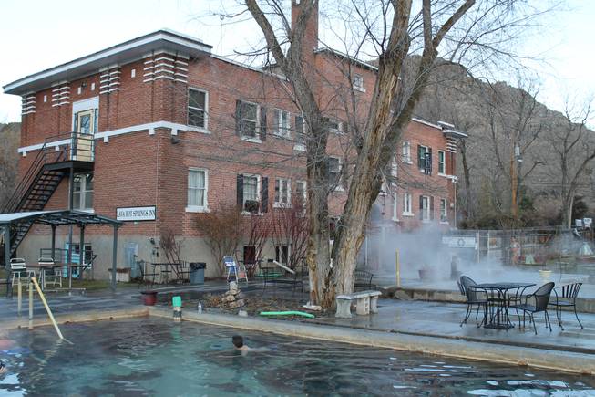 A look at the Lava Hot Springs Inn, at the entrance of the town of that name about 120 miles north of Salt Lake City. The town was founded in 1911 and has a populatoin of about 500.