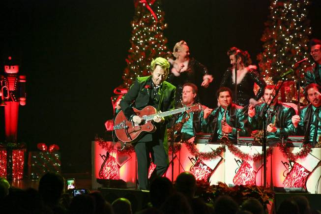 The Brian Setzer Orchestra holiday concert Saturday, Dec. 20, 2014, ...