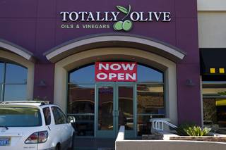 An exterior view of Totally Olive, an olive oil and vinegar specialty store at 10271 S. Eastern Ave., in Henderson Monday Dec. 29, 2014. The store opened Dec. 3.