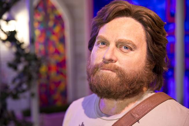 Madame Tussauds Las Vegas unveils their newest wax figure Alan, played by Zach Galifianakis, Thursday Jan 1, 2015. The Galifianakis figure joins a Bradley Cooper wax figure in Tussauds' Hangover Experience, a re-creation of locations from the feature film including the Caesars Palace Suite and Wedding Chapel.