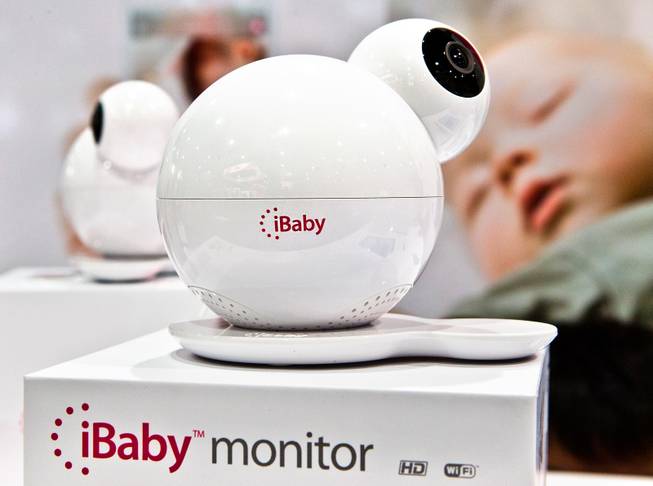 A new iBaby Monitor on display is very artistic in design during CES 2015 at the Las Vegas Convention Center on Tuesday, January 6, 2015.