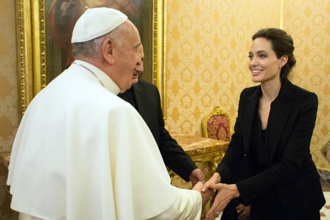 Vatican Pope Angelina Jolie