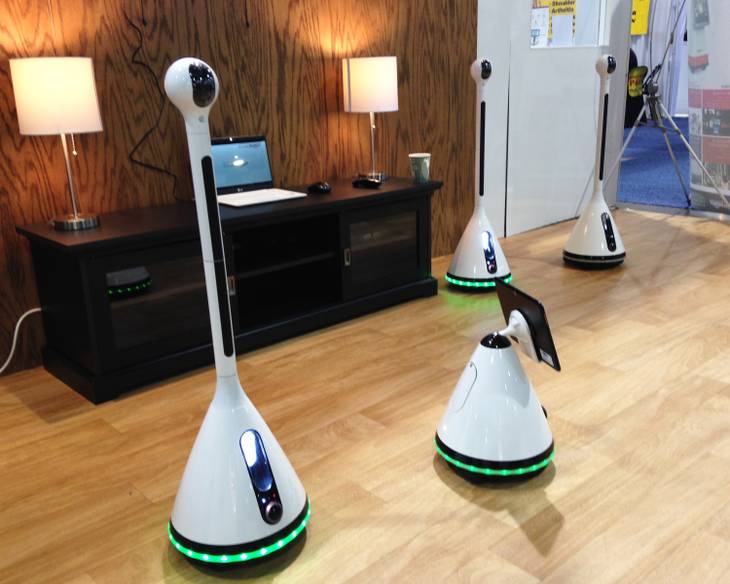 Smart Home Robot on display at the Sands Expo & Convention Center on Friday, January 9, 2015.
