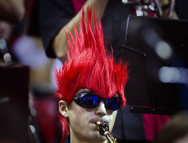UNLV Band Member with Red Hair