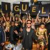 Photo: Miguel, with girlfriend Nazanin Mandi, hosts and p Photo: Miguel, with girlfriend Nazanin Mandi, hosts and p