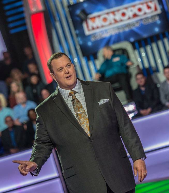 On the TV set of "Monopoly Millionaires' Club" hosted by Billy Gardell on Saturday, Jan. 10, 2015, at the Rio.