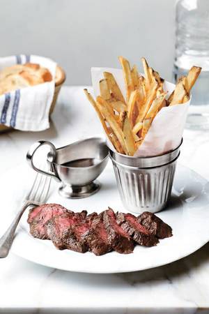 Steak frites at Bardot Brasserie by celebrity chef Michael Mina at Aria.
