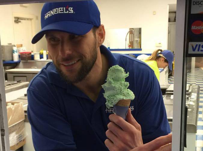 Patrick Frank opened the Las Vegas Valley's first Handel's Ice Cream shop at 10170 West Tropicana Ave.