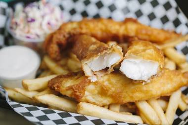 Fish and Chips at Off the Hook in Las Vegas, Nev..on January 19, 2015.