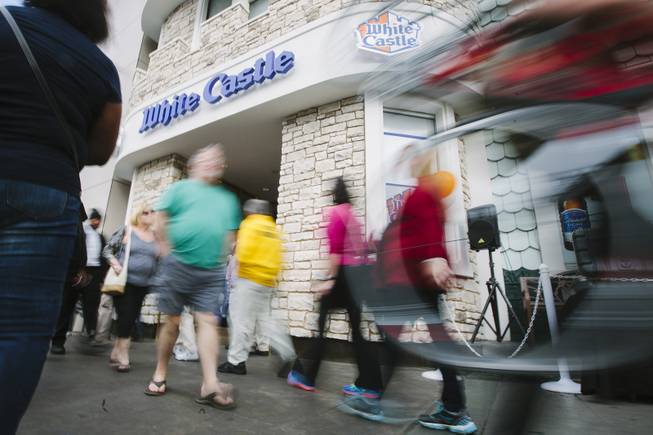 The grand opening of White Castle at the Best Western Plus Casino Royale on Tuesday, Jan. 27, 2015, on the Las Vegas Strip.