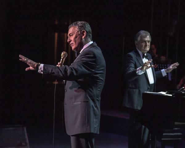 Bob Anderson performs as Frank Sinatra in “Frank: The Man, The Music” during a dress rehearsal Friday, Jan. 23, 2015, at Palazzo.
