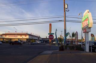 A view of the Cardenas supermarket on East Tropicana Avenue Wednesday, Feb. 4, 2015. The supermarket opened in November 2014 across the street from Los Compadres #4, a family-owned market.