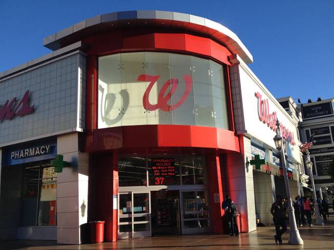 Walgreens, 3765 Las Vegas Blvd. South, is shown on Feb. 9, 2015.