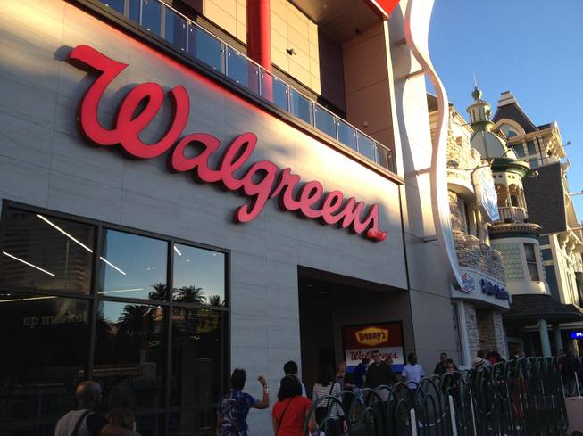 Walgreens, 3397 Las Vegas Blvd. South, is shown on Feb. 9, 2015.