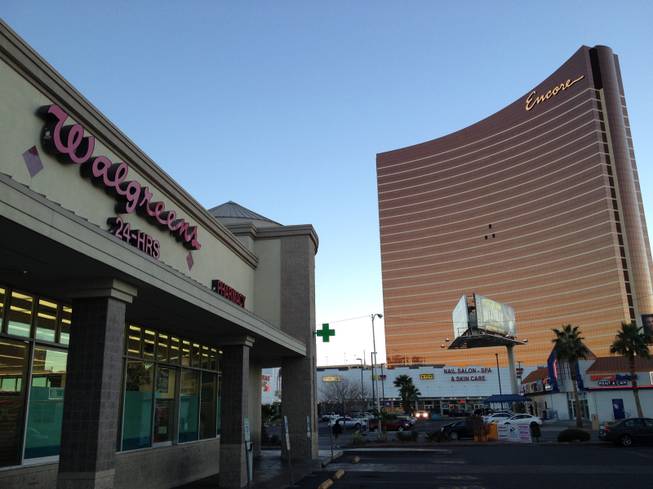 A Walgreens pharmacy is seen at 3025 Las Vegas Blvd. South, Feb. 9, 2015.