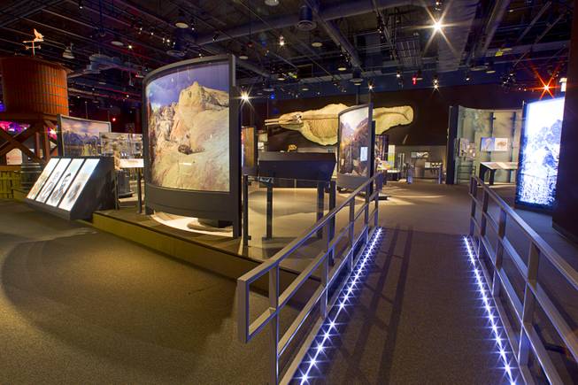 Exhibits are shown at the Nevada State Museum in the Las Vegas Springs Preserve Monday, March 2, 2015.