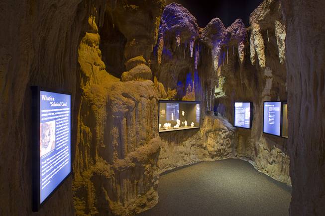 A Solution Cave exhibit is shown at the Nevada State Museum in the Las Vegas Springs Preserve Monday, March 2, 2015.