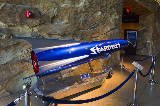 A Stardust hotel-casino time capsule is displayed at the Nevada State Museum in the Las Vegas Springs Preserve Monday, March 2, 2015.
