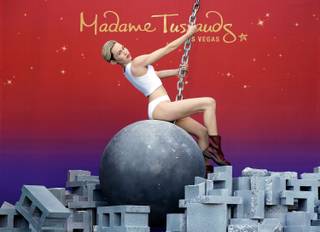 A wax figure of Miley Cyrus is unveiled at Madame Tussauds on Monday, March 9, 2015, at the Venetian in Las Vegas.