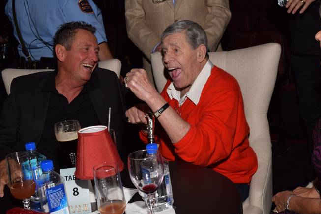 “Frank: The Man, The Music,” star Bob Anderson and Jerry Lewis at Palazzo on Saturday, March 14, 2015, in Las Vegas.