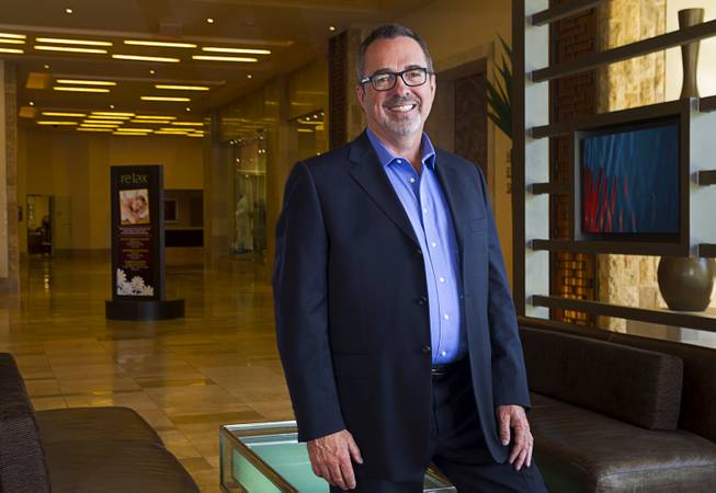 Terry Downey, president and general manager of Aliante, poses in the lobby of the hotel in North Las Vegas Wednesday, March 25, 2015.