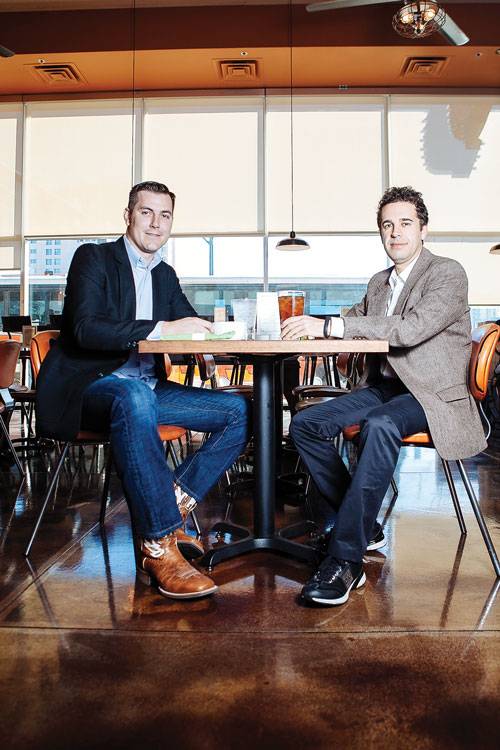 Matt Moore, left and Ben Sabouri developed MTO Cafe with the vision to serve fresh comfort food quickly.