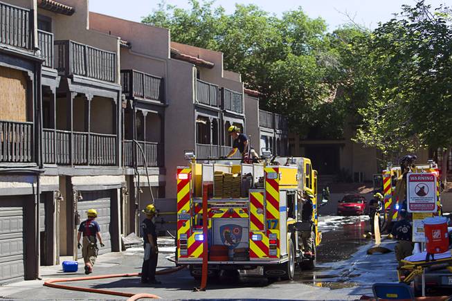 Two-Alarm Apartment Fire Near Tropicana and Eastern