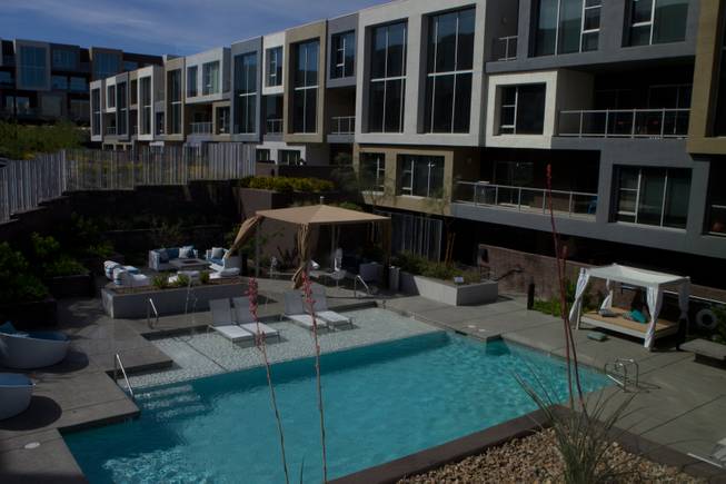 One of several pools on Wednesday, March 25, 2015, at Vantage Lofts, an upscale apartment complex in Henderson that was mothballed during the recession. An investor completed the complex after buying it in 2013.