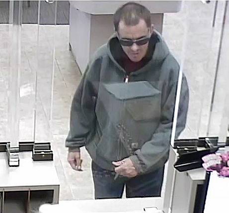 Police say this man robbed two banks on Wednesday, April 1, 2015. 
