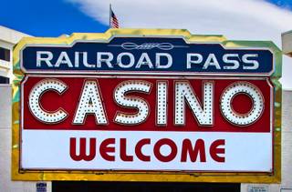 Henderson's Railroad Pass Casino, which bills itself as the longest running casino in the country, is under new ownership from local commercial real estate broker Joe DeSimone on Thursday, April 16, 2015. Changes at the historic property are already taking place like repainting the exterior, remodeling their sports book area and some popular new slots.