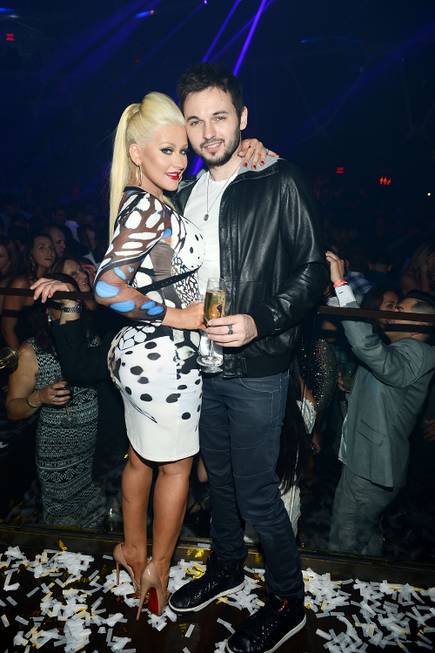Christina Aguilera and fiance Matthew Rutler at Hakkasan on Friday, ...