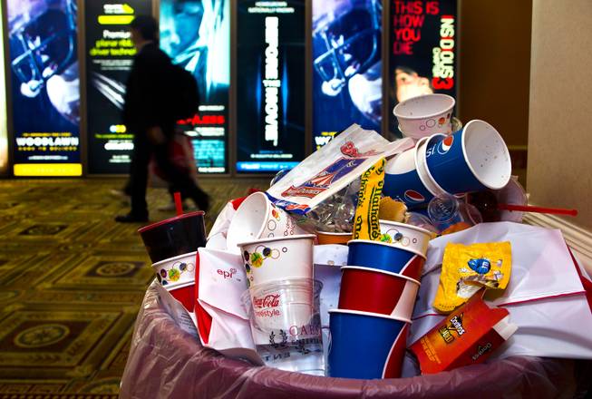 Many products have been sampled during the concessions trade show portion for the star-studded CinemaCon Convention officially run by the National Association of Theatre Owners (NATO) at Caesars Palace on Tuesday, April 21, 2015.