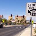 Las Vegas Sign-Street Light
